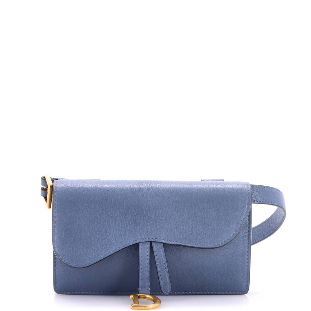 Christian Dior Saddle Rectangular Belt Bag Leather